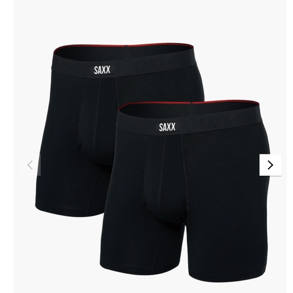 Saxx Other - Saxx Vibe Extra Boxer Briefs Men Size L Black Everyday 2 Pack NWT Ballpark Pouch